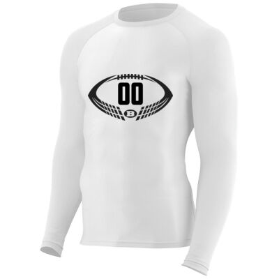 Brooks Football - Youth Hyperform Compression Long Sleeve Tee Thumbnail